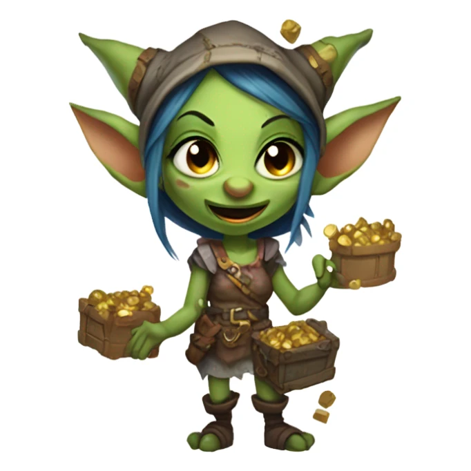 Loot Goblin female sticker