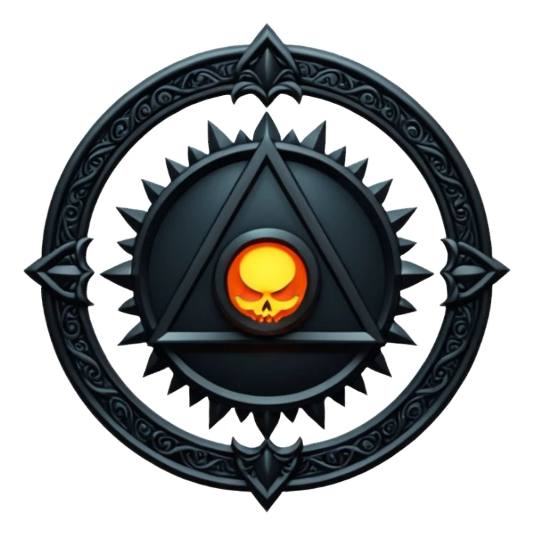 Make a black magic symbol sticker