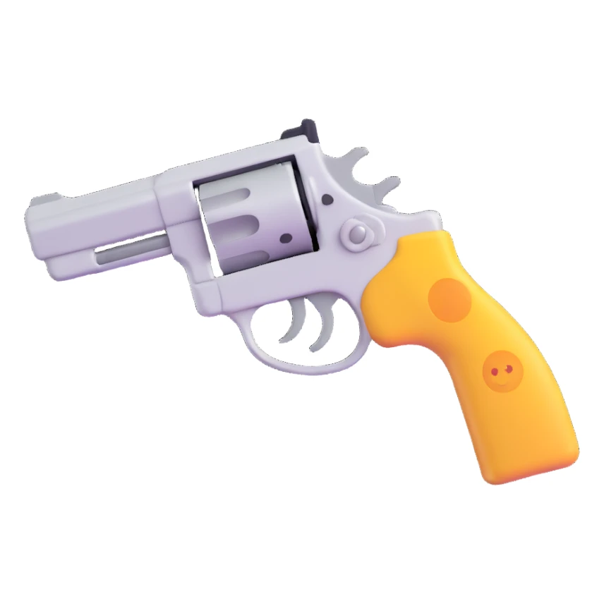 A gun emoji sticker