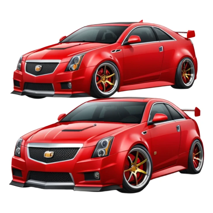 Red cts wide body sticker