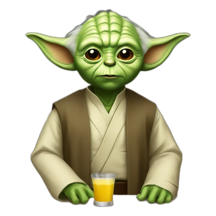 Yoda barman sticker
