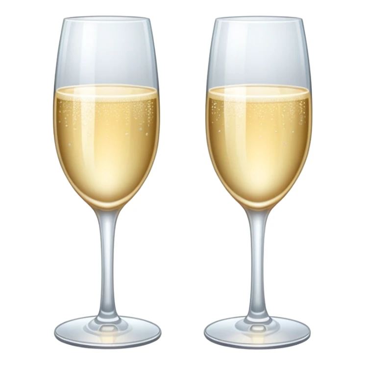 champagne glasses sticker