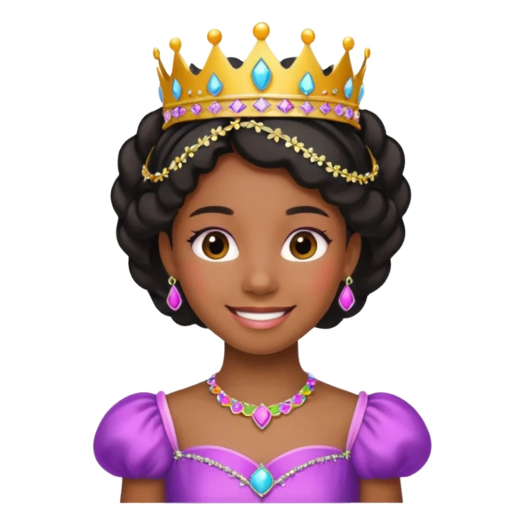 Young black princess sticker