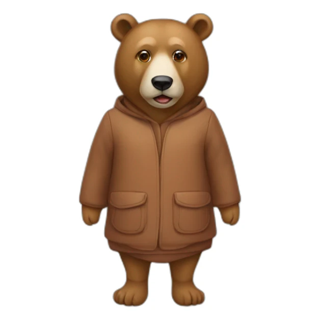 oso pardo vestido de salchicha sticker