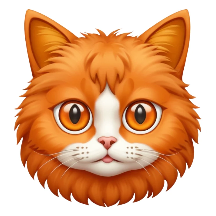 Cat orange sticker