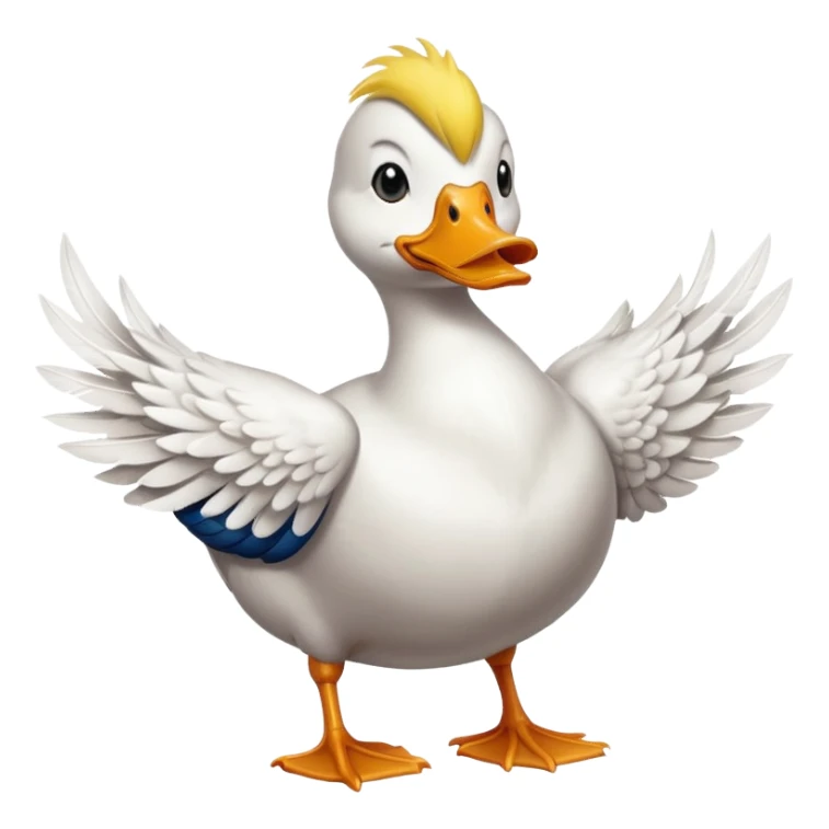 Duck with a six pack  sticker