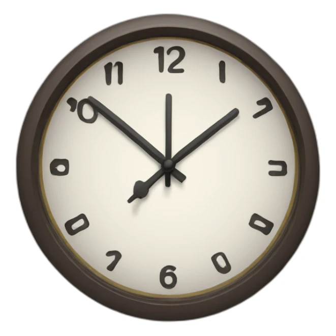 emoji looking at time sticker