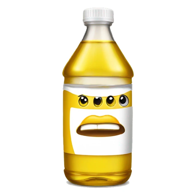 cooking oil bottle sticker