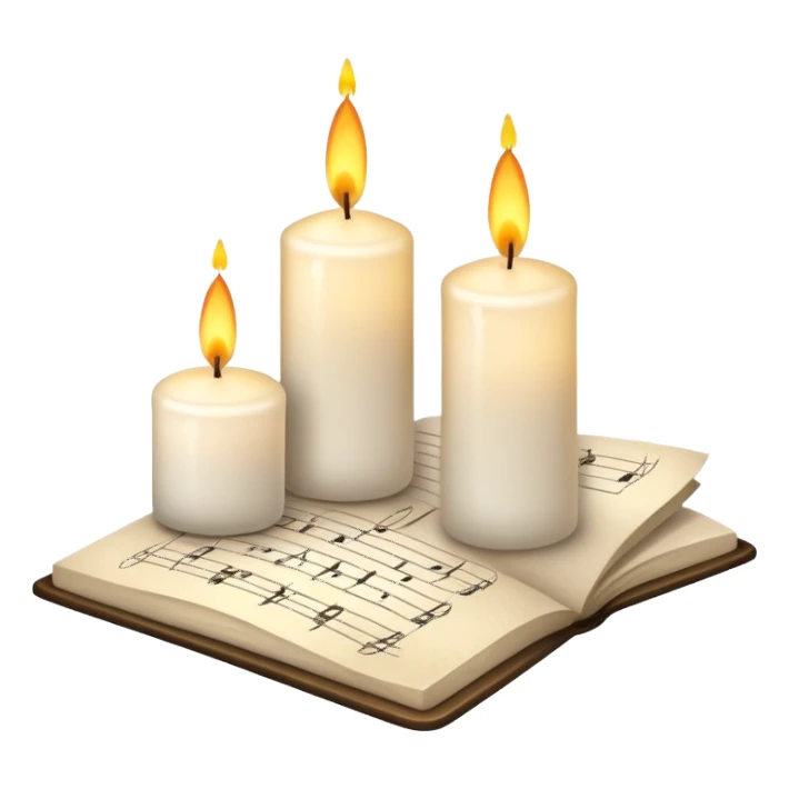 Candles and notes  sticker