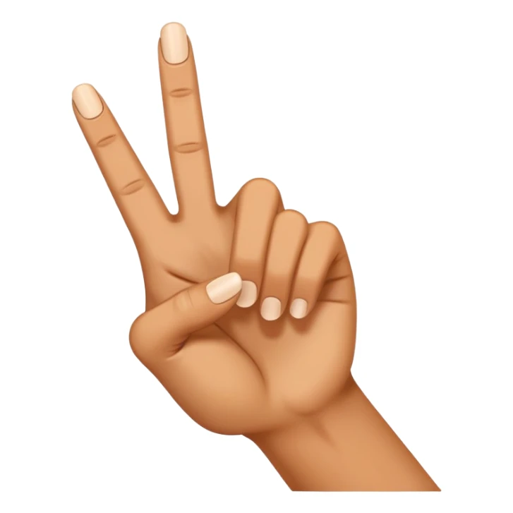 Hand with only one middle finger down sticker