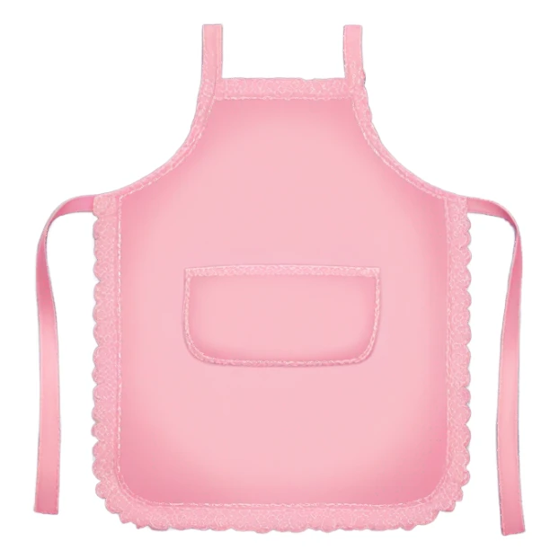 Pink pastel apron without human sticker