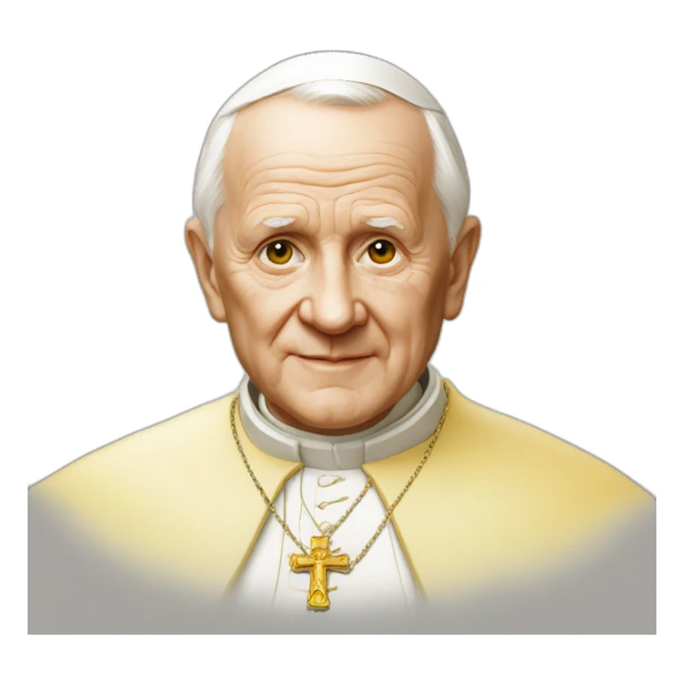 john-paul-ii-yellow-skin sticker