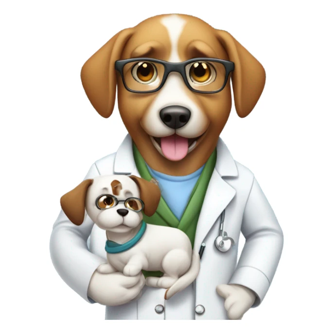 Pharmacist on a dog sticker