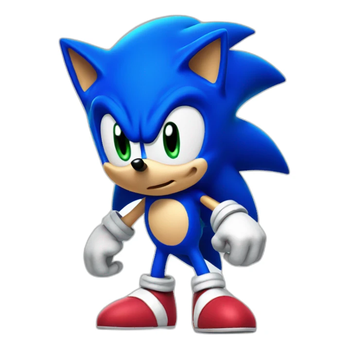 Blue Sonic The Hedgehog  sticker