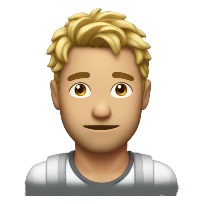 A picture of Nate sweating sticker