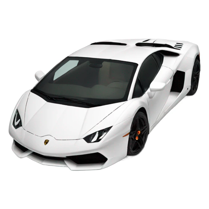 Un lamborghini blanco  sticker