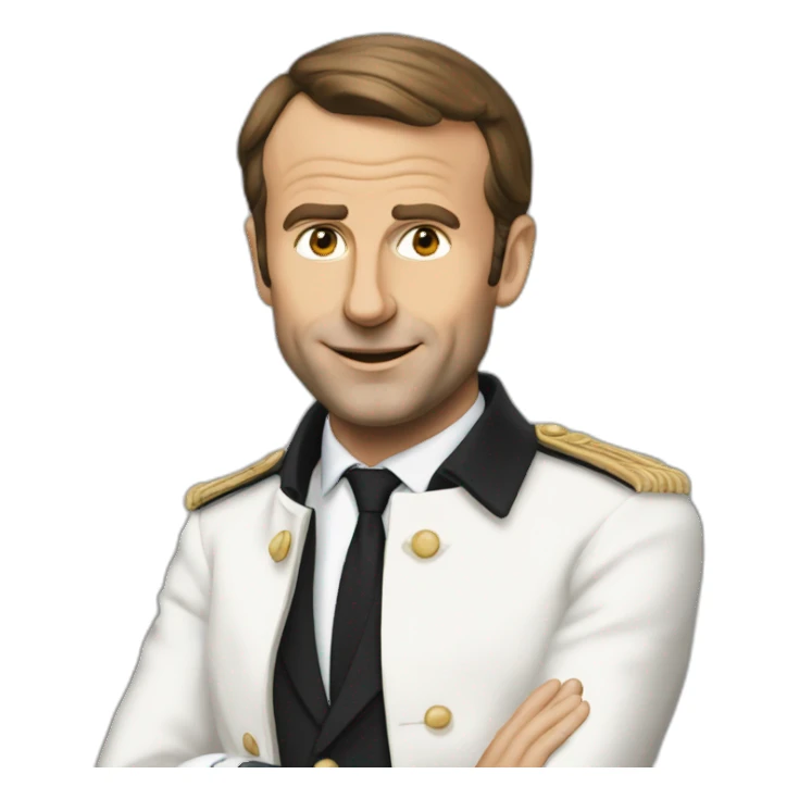 Macron qui saute sticker