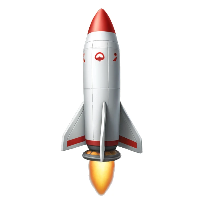 A cool rocket emoji sticker