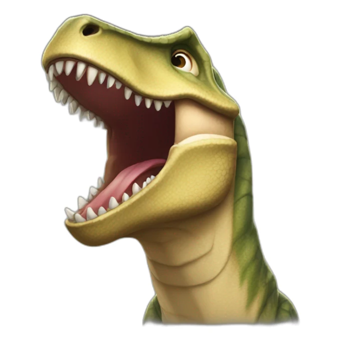 Tyranosaurus laughing sticker
