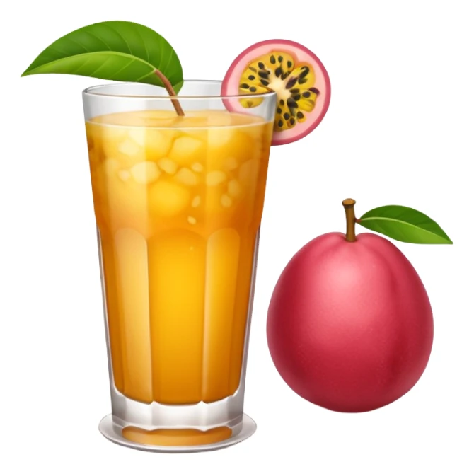 Guava and passion fruit alcoholic drink  sticker