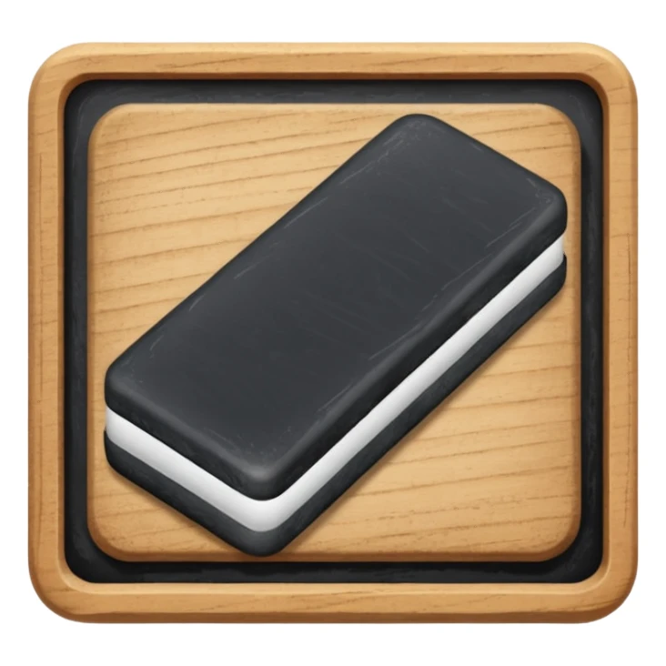 Chalkboard eraser sticker