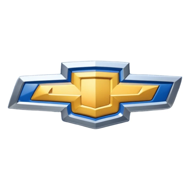 Logo de Chevrolet con líneas rectas sticker