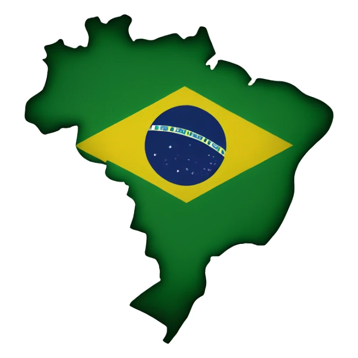 Brazil's map sticker