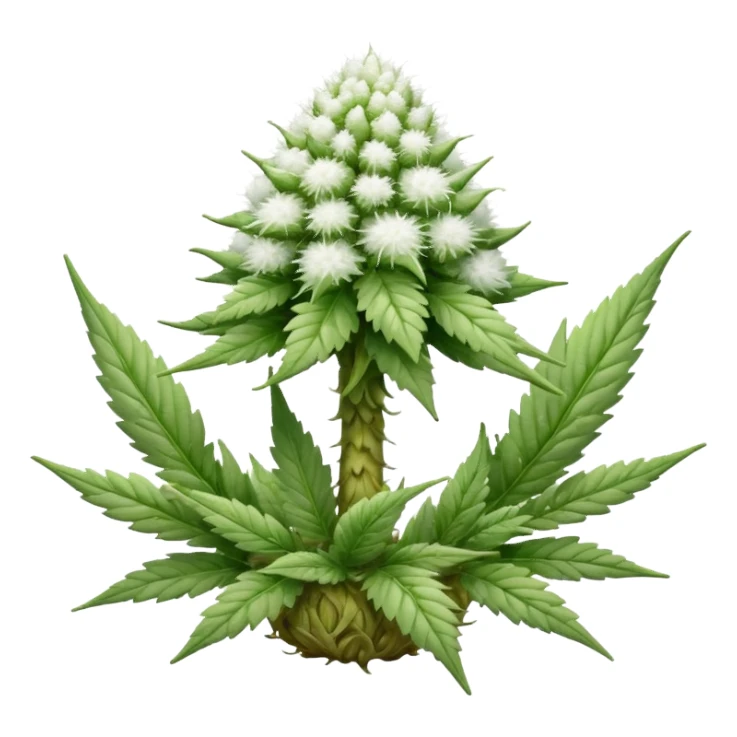 white color marijuana sticker
