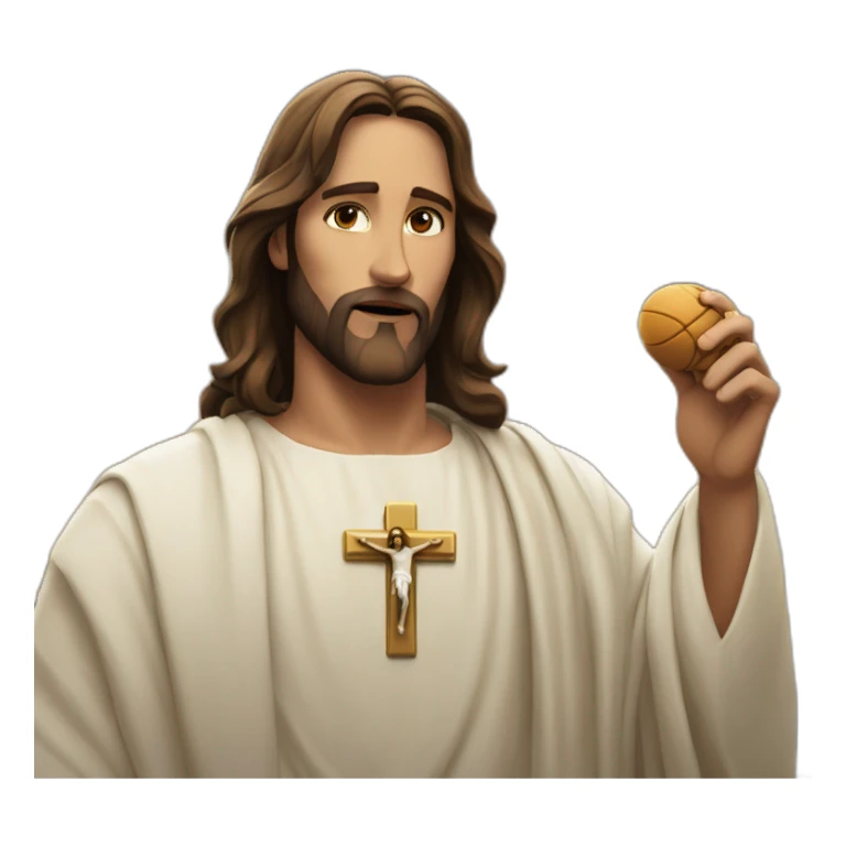 jesus au champs sticker