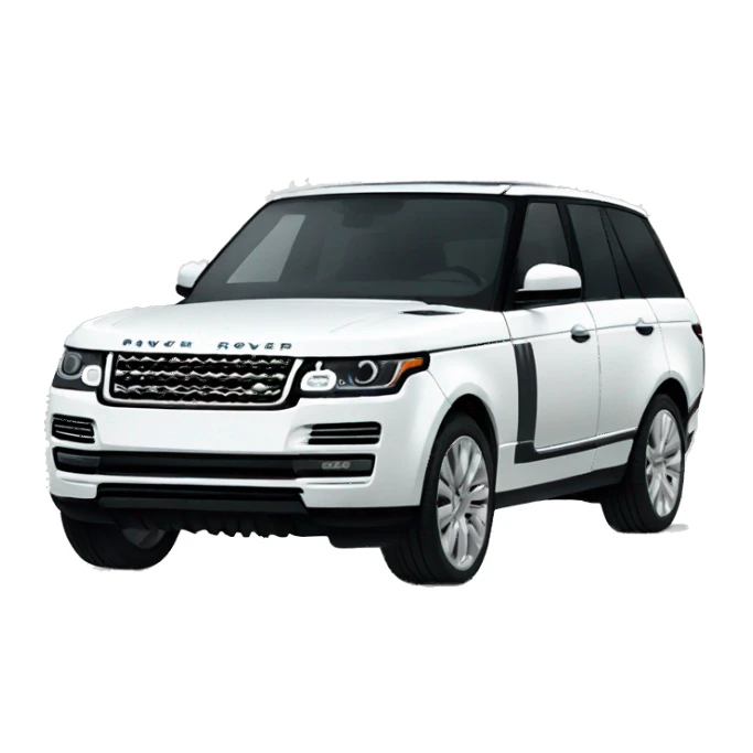 White range rover sticker