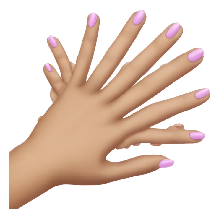 Hand with nails sassy sticker