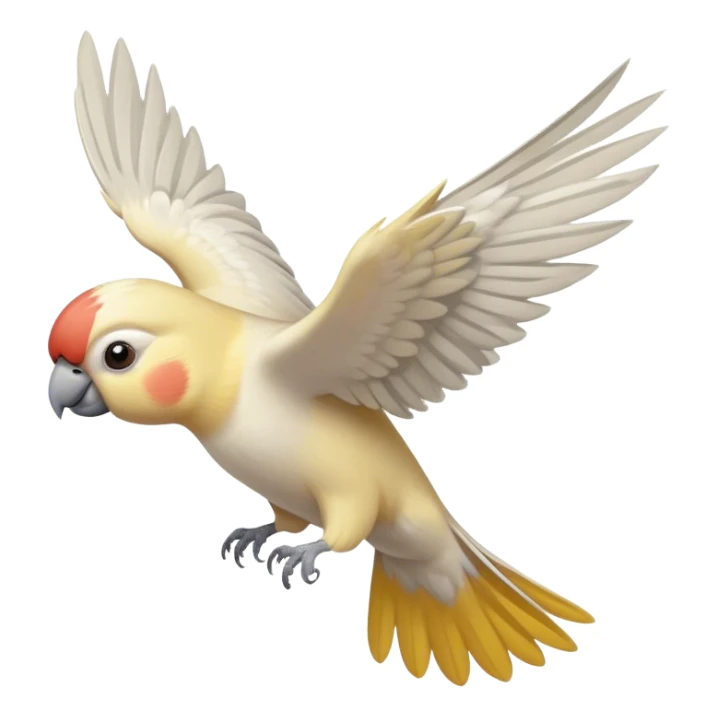 cockatiel flying sticker