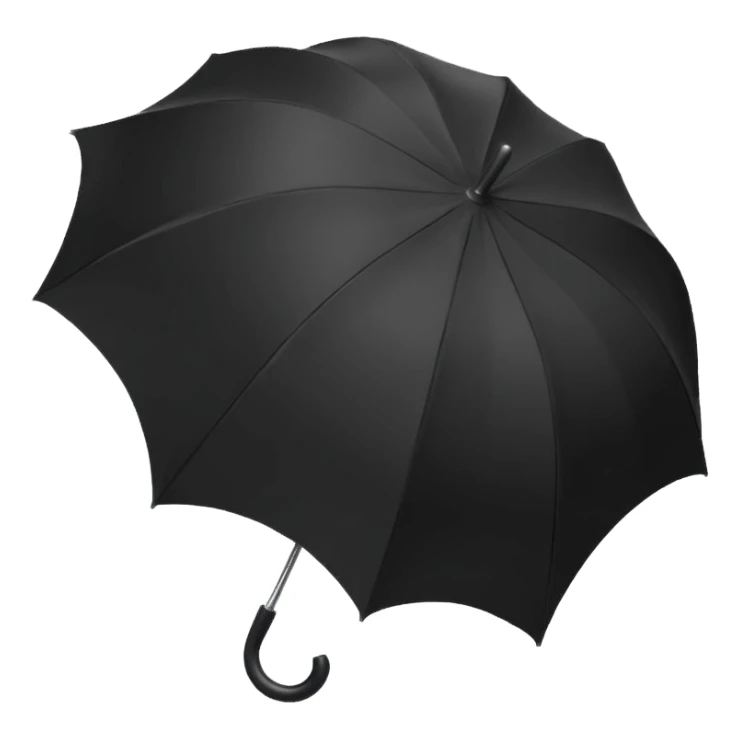 black umbrella sticker