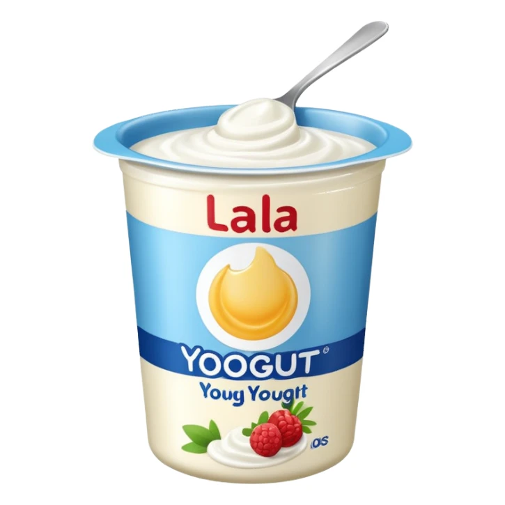 Yogurt envasado marca lala sticker