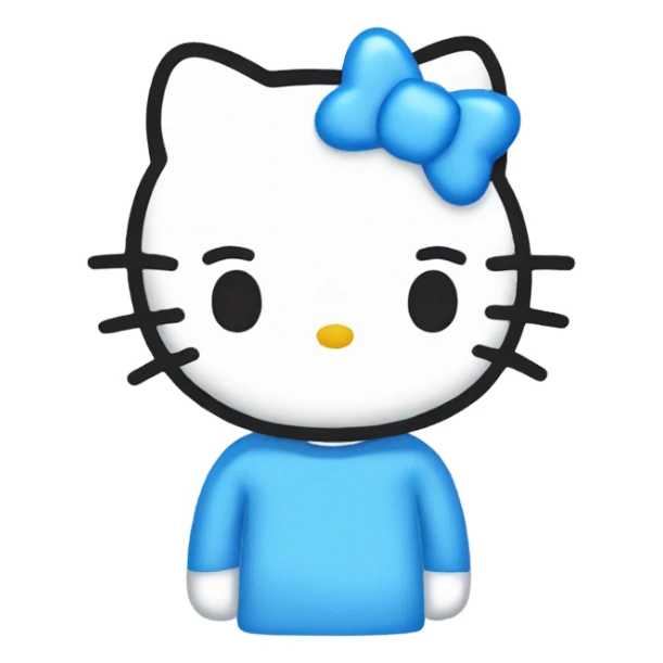 Hello kitty blue 💙 sticker