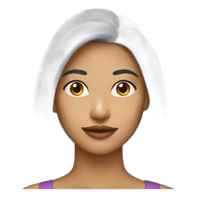 rostro de mujer latina sticker