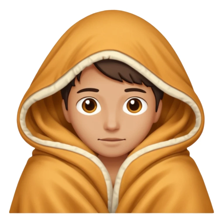 Someone under the blanket sticker