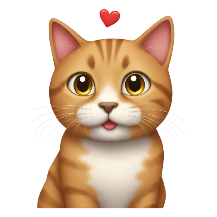 Cat in love sticker