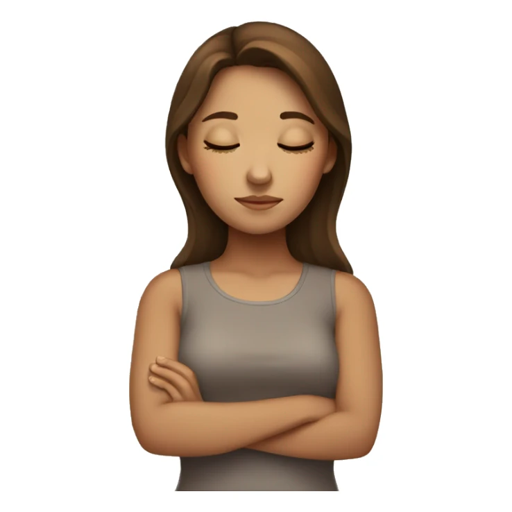 Sleeping brown haired girl sticker