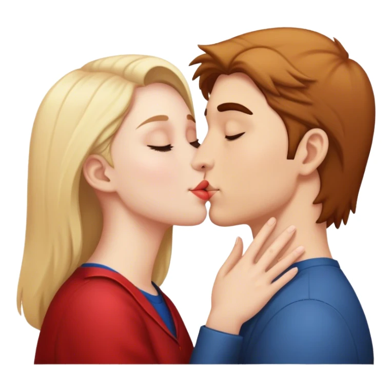 Love with kissing sticker