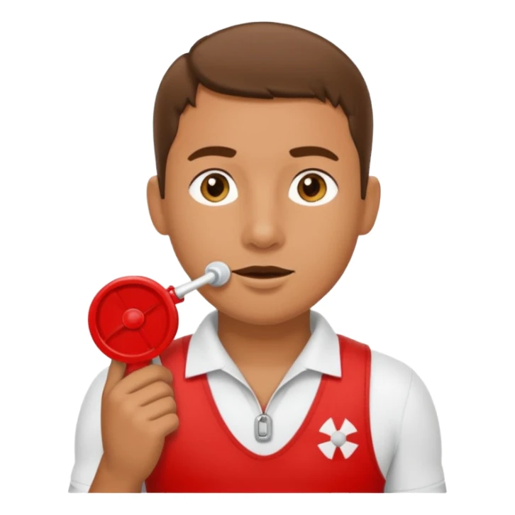 lifeguard with whistle sticker