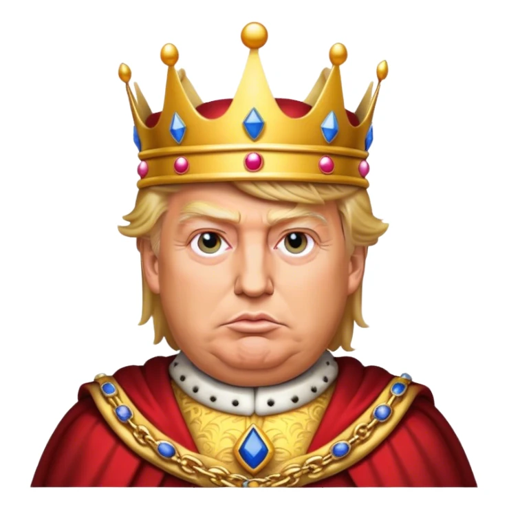 Trump as King emoji sticker