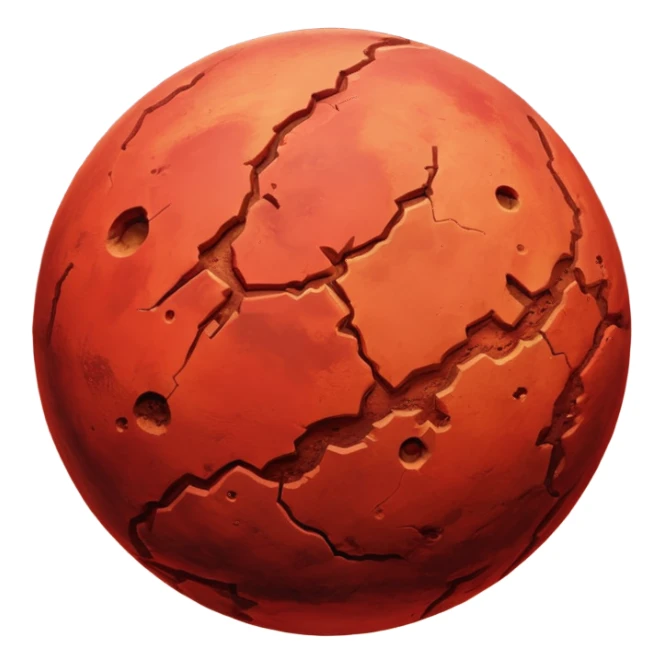 Mars planet emoji copy and paste sticker