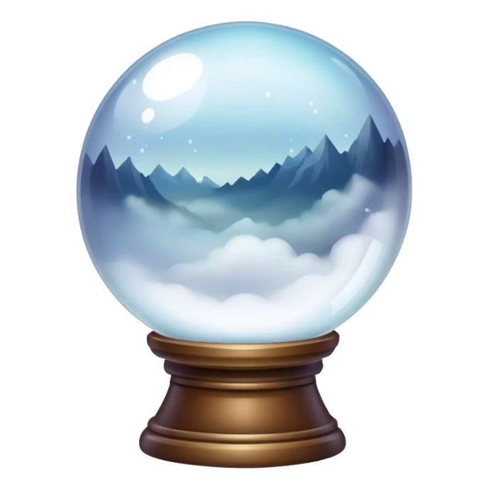 Crystal ball with fog sticker