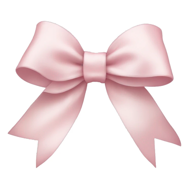 Pale pink ribbon bow sticker