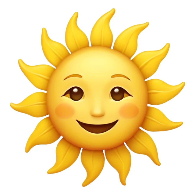 whimsical sun  sticker