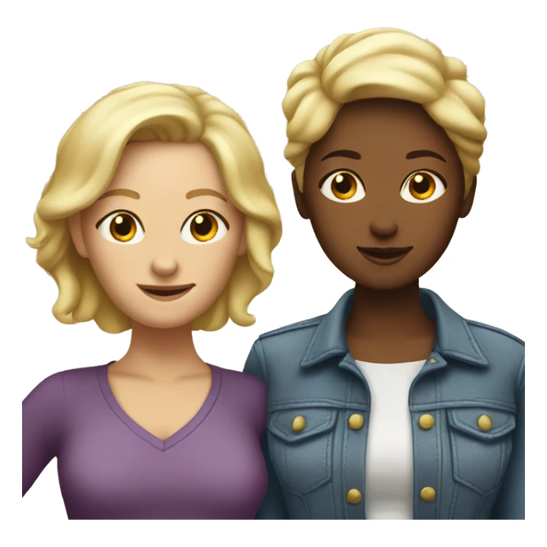 two lesbians. one is older and blond sticker