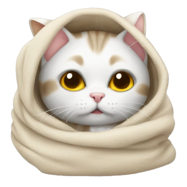 Cat in a Blanket  sticker