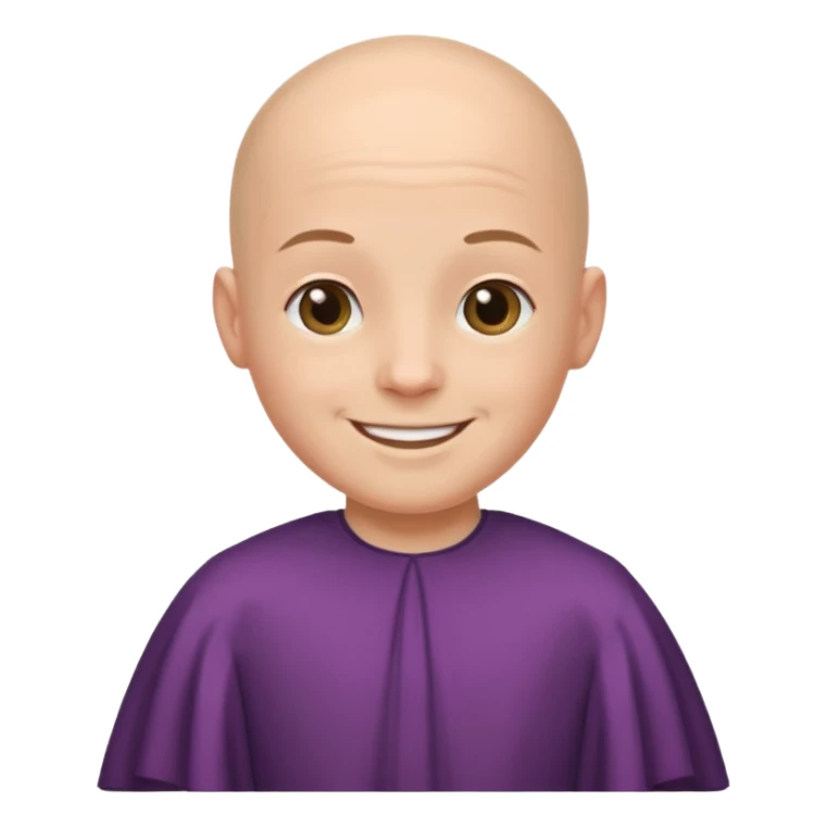 Bald boy in nice dress sticker