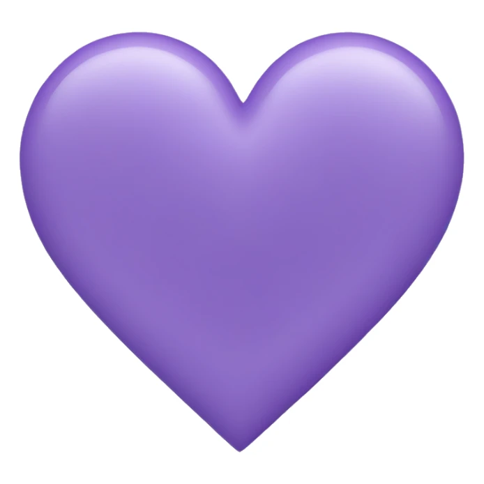 Lavender color heart sticker